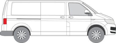 VW Transporter T6 Roof Racks (2015+ Long Wheel Base (L2) - Low Roof (H1))